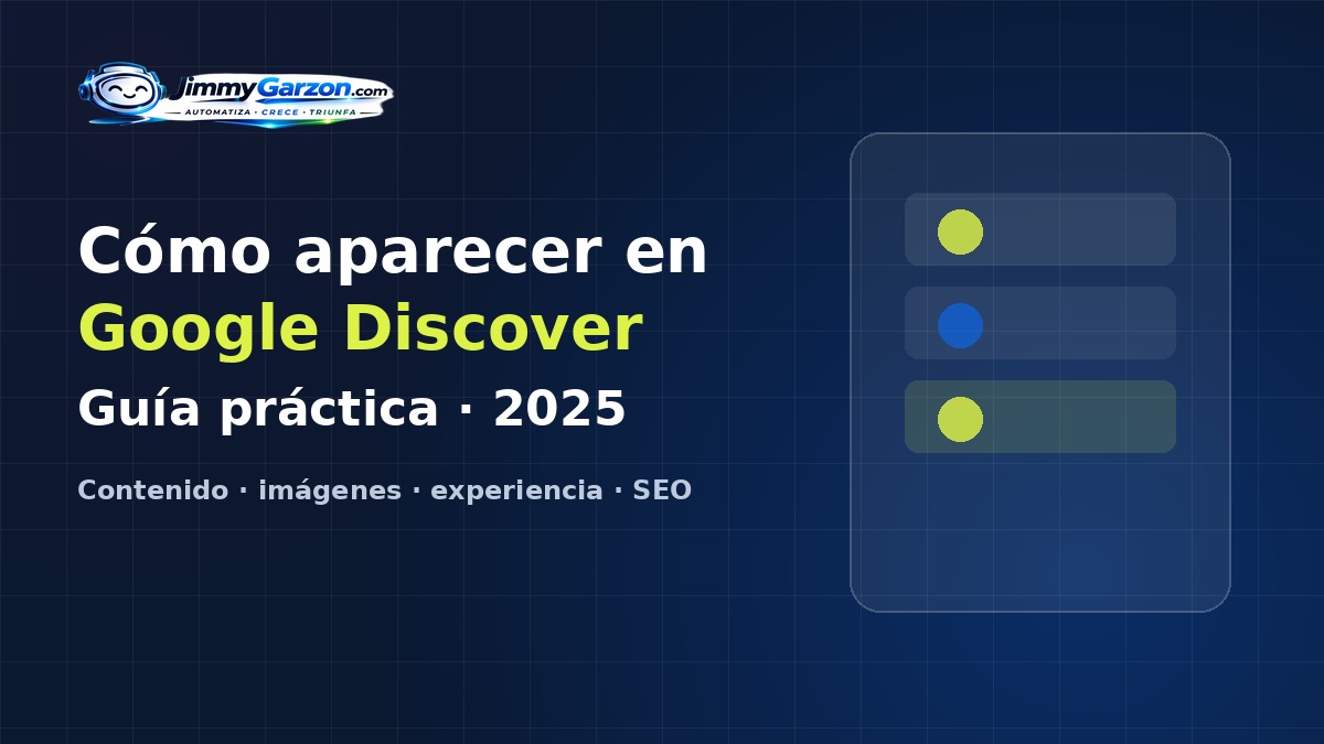 Guía para aparecer en Google Discover
