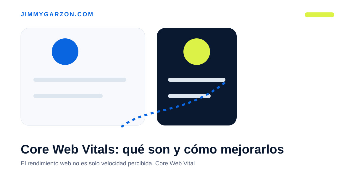 Core Web Vitals: qué son y cómo mejorar la experiencia web — JimmyGarzon.com